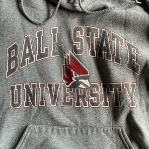 Grey Ball State University Hoodie! Size small